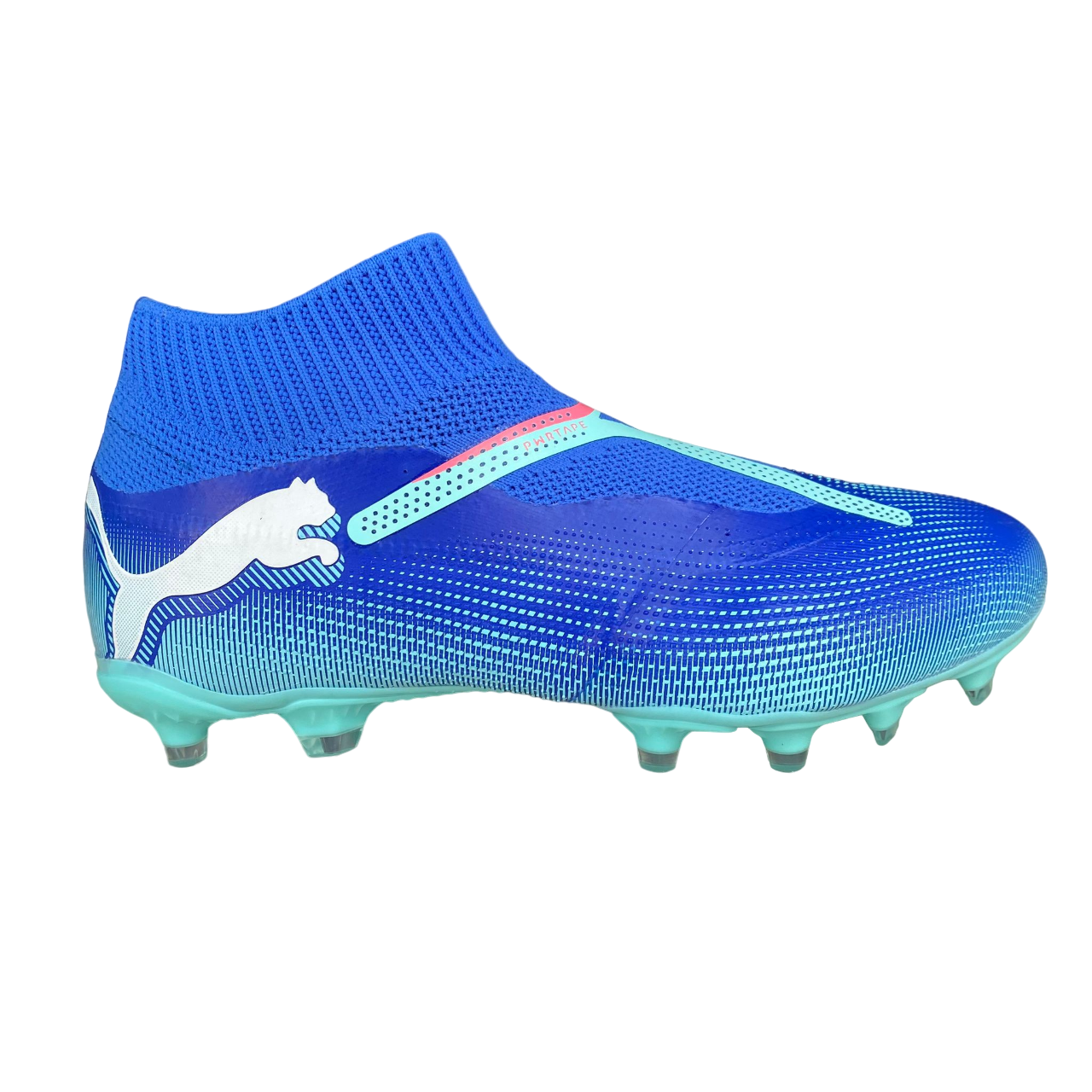 Puma scarpa da calcio da uomo Future 7 Match+ LL FG/AG 107928-01 blu azzurro-bianco