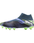 Puma scarpa da calcio da uomo Future 7 Match + LL FG/AG 107928-03 cielo-blu-verde acido