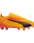 Puma scarpa da calcio da uomo Ultra Match FG/AG 107754-03 arancio tramonto-nero