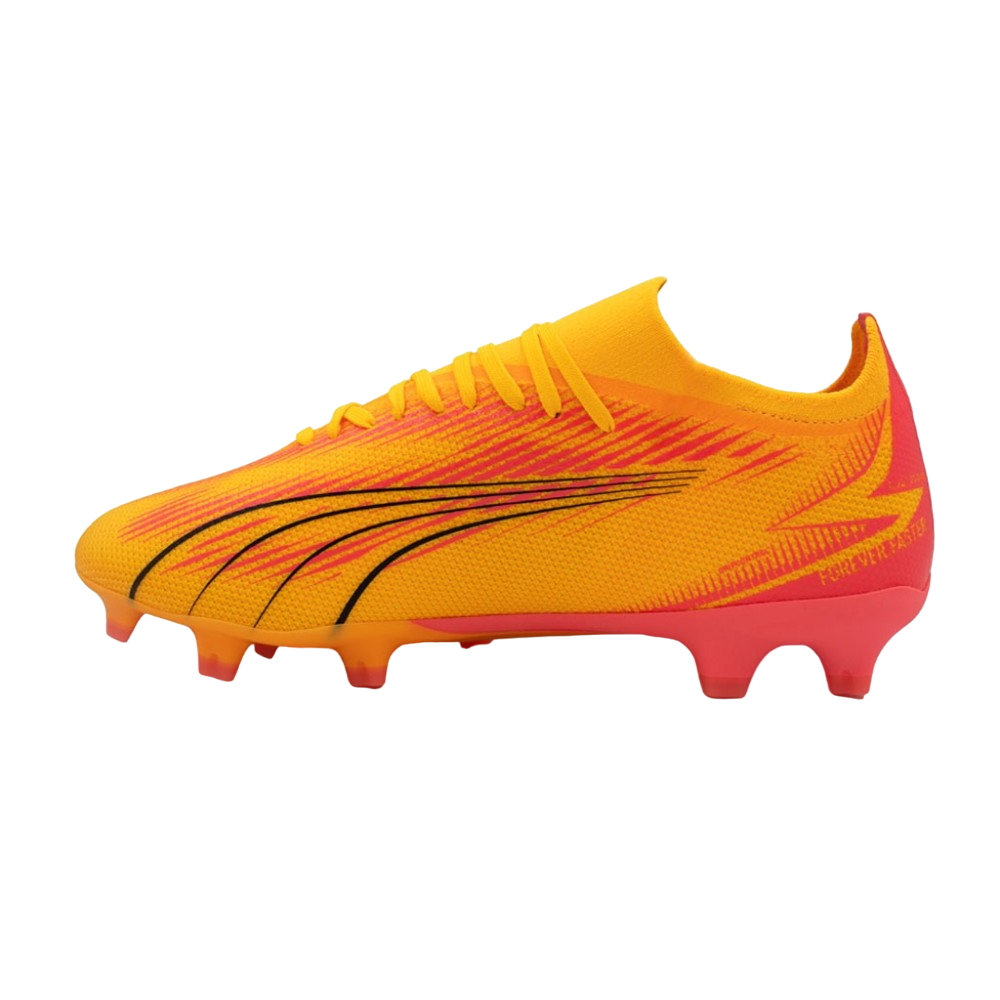Puma scarpa da calcio da uomo Ultra Match FG/AG 107754-03 arancio tramonto-nero