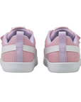 Puma scarpa da ginnastica con strappo da bambino Courtflex v2 Mesh V 371759-08 rosa-bianco