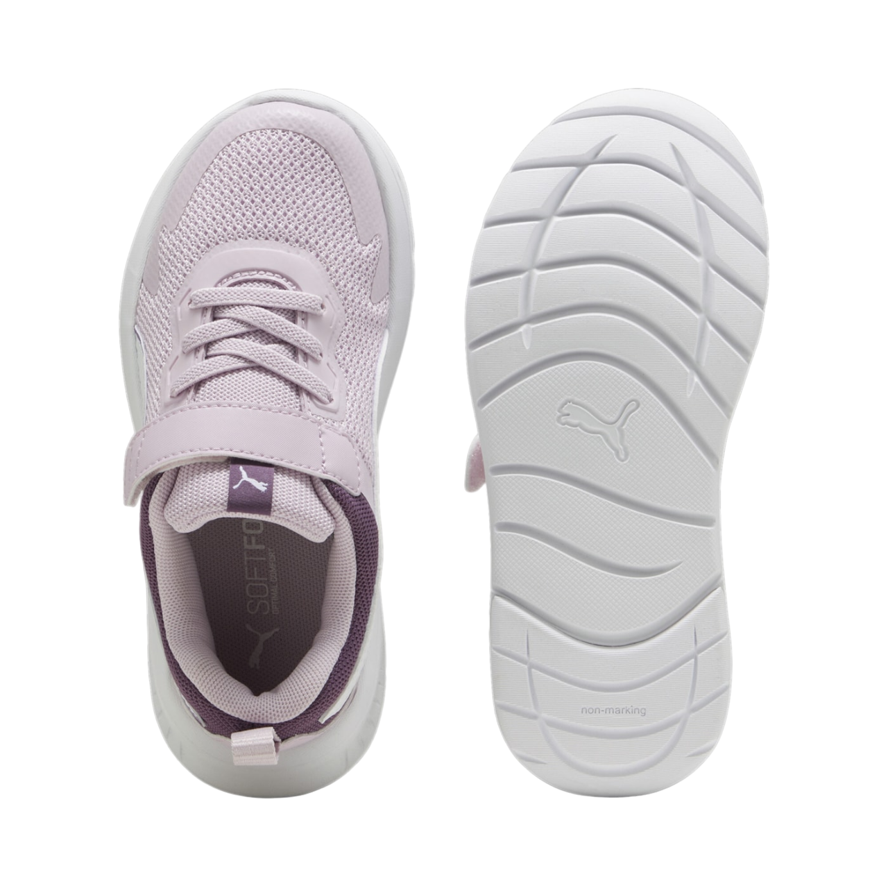 Puma scarpa da ginnastica da bambina con laccio elastico e strappo Evolve Run 386239-16 frutti di bosco