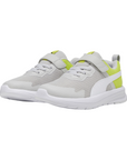 Puma scarpa da ginnastica da bambino con laccio elastico e strappo Evolve Run 386239-10 grigio