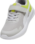 Puma scarpa da ginnastica da bambino con laccio elastico e strappo Evolve Run 386239-10 grigio