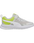 Puma scarpa da ginnastica da bambino con laccio elastico e strappo Evolve Run 386239-10 grigio