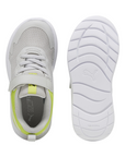 Puma scarpa da ginnastica da bambino con laccio elastico e strappo Evolve Run 386239-10 grigio