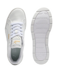 Puma scarpa sneaker da donna con rialzo Karmen Wedge 390985-07 bianco-oro