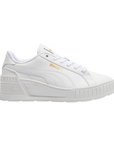 Puma scarpa sneaker da donna con rialzo Karmen Wedge 390985-07 bianco-oro