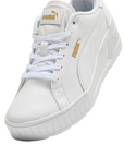 Puma scarpa sneaker da donna con rialzo Karmen Wedge 390985-07 bianco-oro