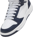 Puma scarpa sneakers alta da ragazzi Rebound V6 393831-17 blu-bianco