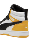 Puma scarpa sneakers alta da ragazzi Rebound V6 393831-19 giallo-bianco-nero