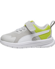 Puma scarpa sneakers da bambino Elolve Run Mesch 386240-10 grigio-bianco