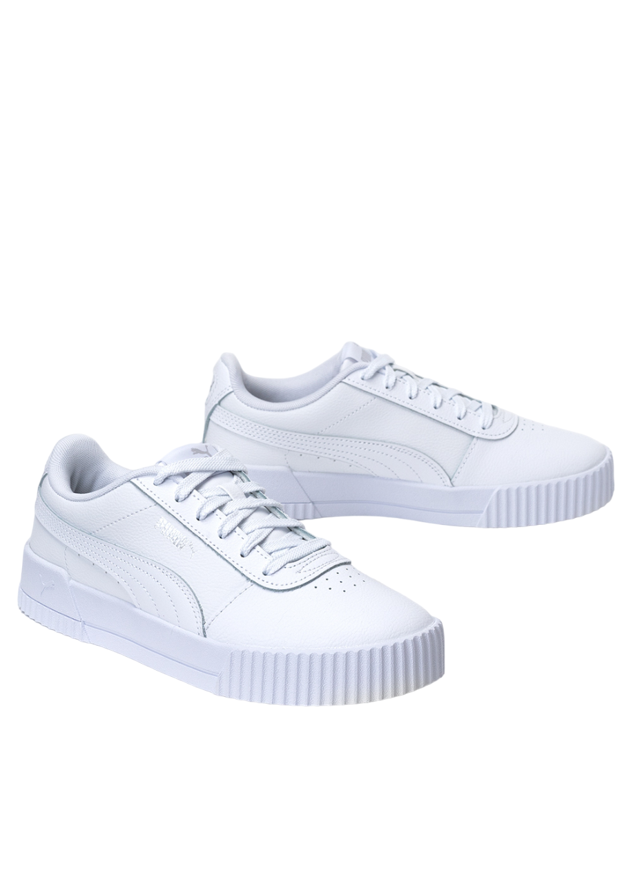 Puma scarpa sneakers da donna Carina L 370325 02 bianco-argento
