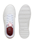 Puma scarpa sneakers da donna Carine 2.0 GirlPower 395095-01 bianco-argento