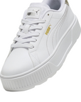 Puma scarpa sneakers da donna Karmen Metallic Shine 395099-01 bianco