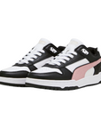 Puma scarpa sneakers da donna RBD Game Low 386373 24 bianco-rosa-nero