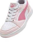 Puma scarpa sneakers da ragazza Rebound v6 396742-08 bianco-rosa