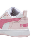 Puma scarpa sneakers da ragazza Rebound v6 396742-08 bianco-rosa