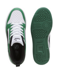 Puma scarpa sneakers da ragazzi Rebound v6 393833-05 bianco-nero-verde
