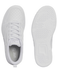 Puma scarpa sneakers da ragazzi Rebound v6 396742-03 bianco-grigio