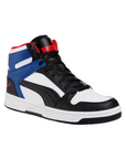 Puma scarpa sneakers da uomo Rebound LayUp SL 369573 18 bianco nero rosso