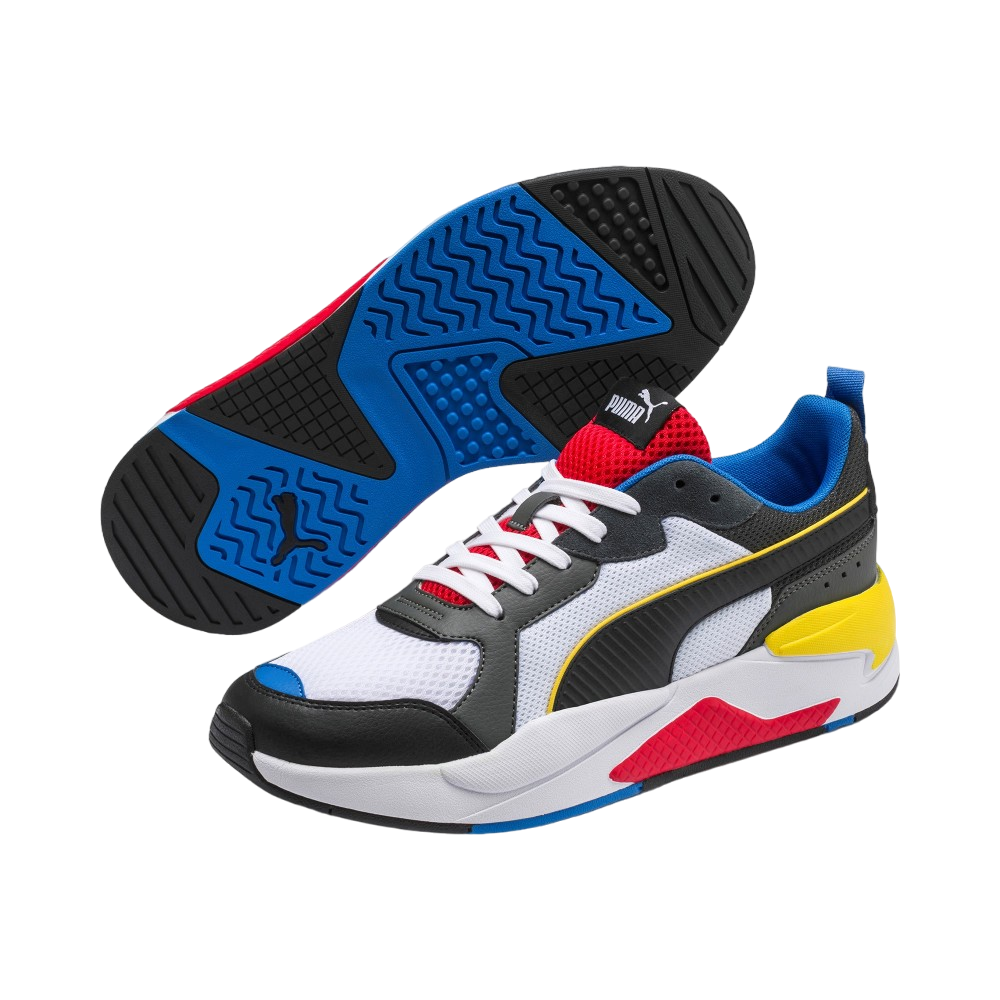 Puma scarpa sneakers da uomo X-Ray 372602 03 bianco rosso blu 