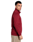 Puma tuta da uomo in cotone con cerniera Clean Sweat Suit FL 585841-13 rosso scuro-nero