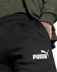 Puma tuta da uomo in cotone con cerniera Clean Sweat Suit FL 585841-70 verde oliva-nero