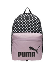 Puma zaino multiuso Phase 079948-08 a pois nero bianco-rosa-bianco
