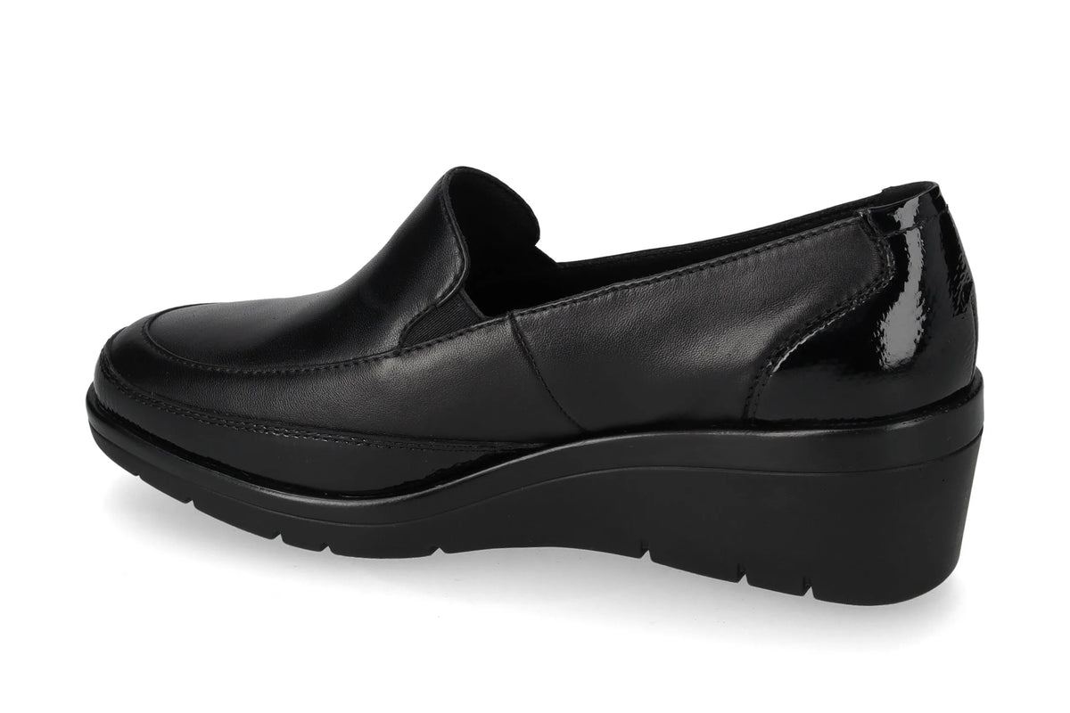 Valleverde mocassino donna in nappa nera 36310