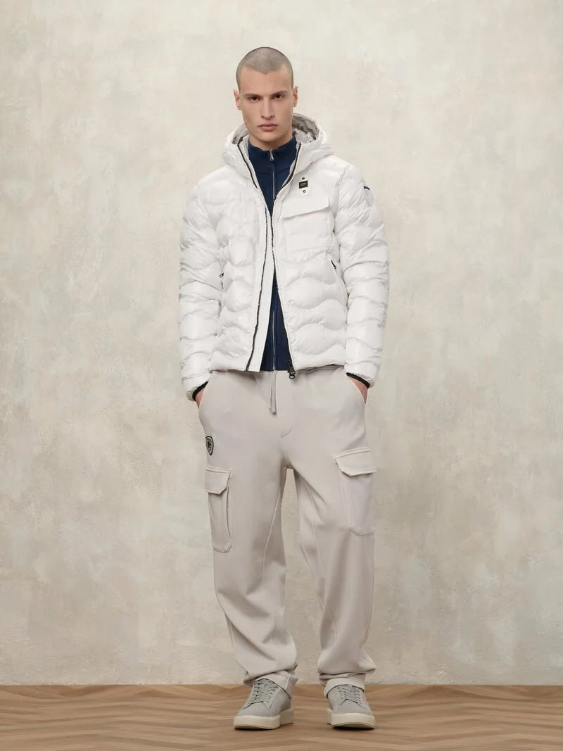 Blauer Piumino trapuntato con tasca petto Bryant 26SBLUC02182-005958 100 bianco