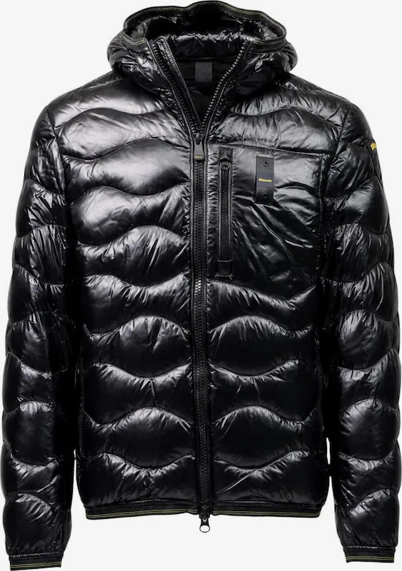 Blauer piumino corto da uomo Wave 26WBLUC03064 006355 999 nero