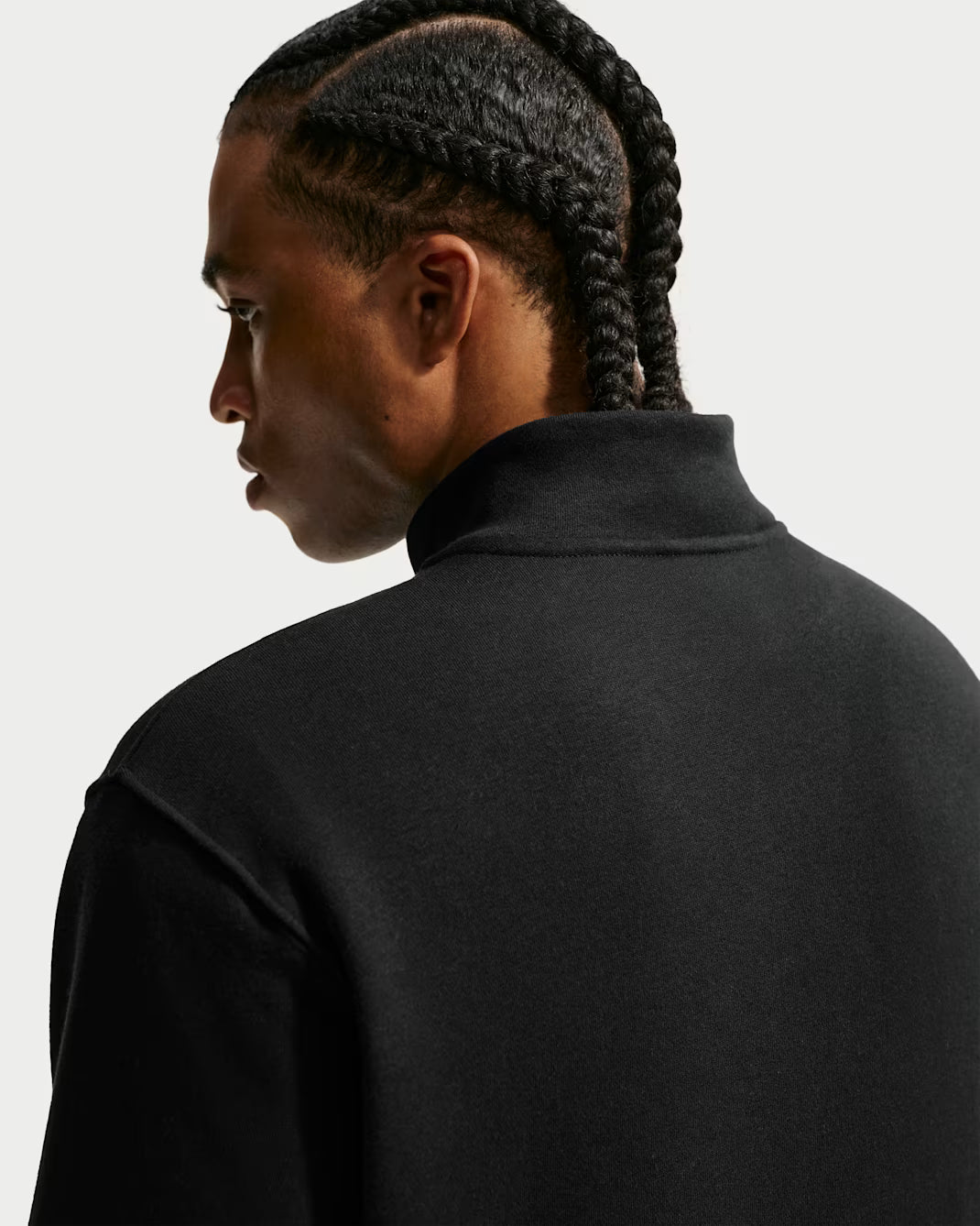 Nike Sportswear Club Fleece FN3864-010 Uomo Nero - Felpa Mezza Zip