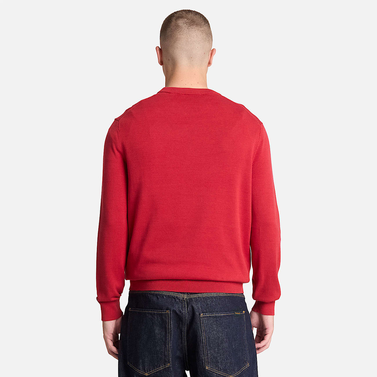 Timberland Maglione Girocollo in Cotone Williams River da Uomo TBC0YHAZ AI7 rosso