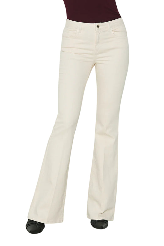 RELISH Pantalone Schiffer Flare RDA2507016022 Beige Donna