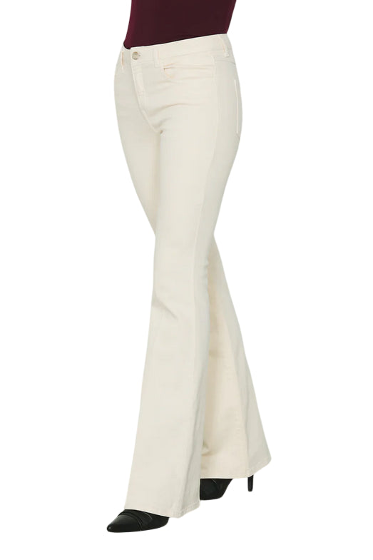 RELISH Pantalone Schiffer Flare RDA2507016022 Beige Donna laterale