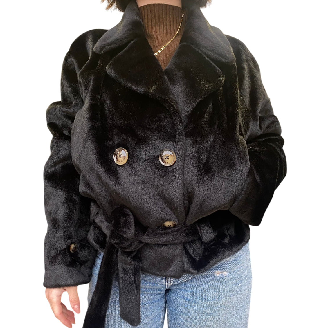 RELISH Pelliccia Cleom Eco RDA2505009028 Nero Donna Luxury