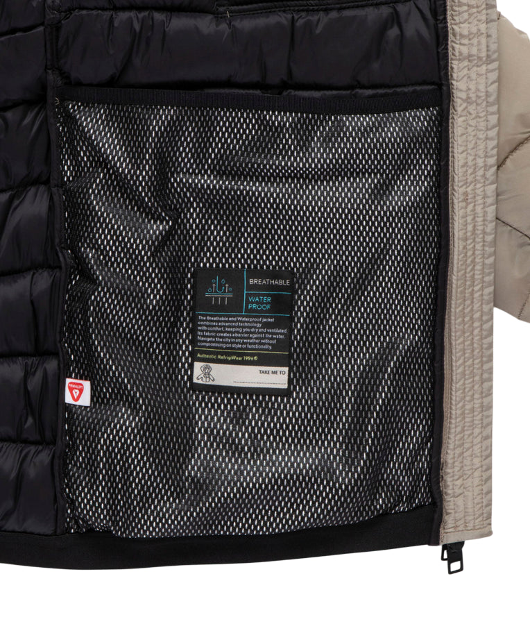 RefrigiWear Giubbotto Uomo Josh Jacket G23308NY0185 Beige – caldo, stile urban, qualità - interno