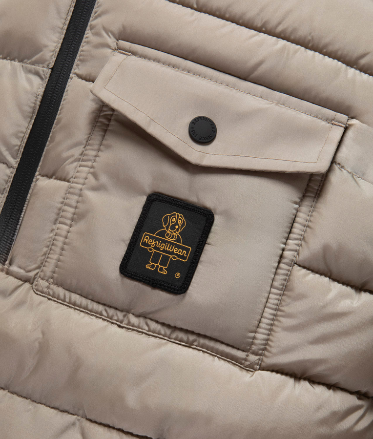 RefrigiWear Giubbotto Uomo Josh Jacket G23308NY0185 Beige – caldo, stile urban, qualità - logo