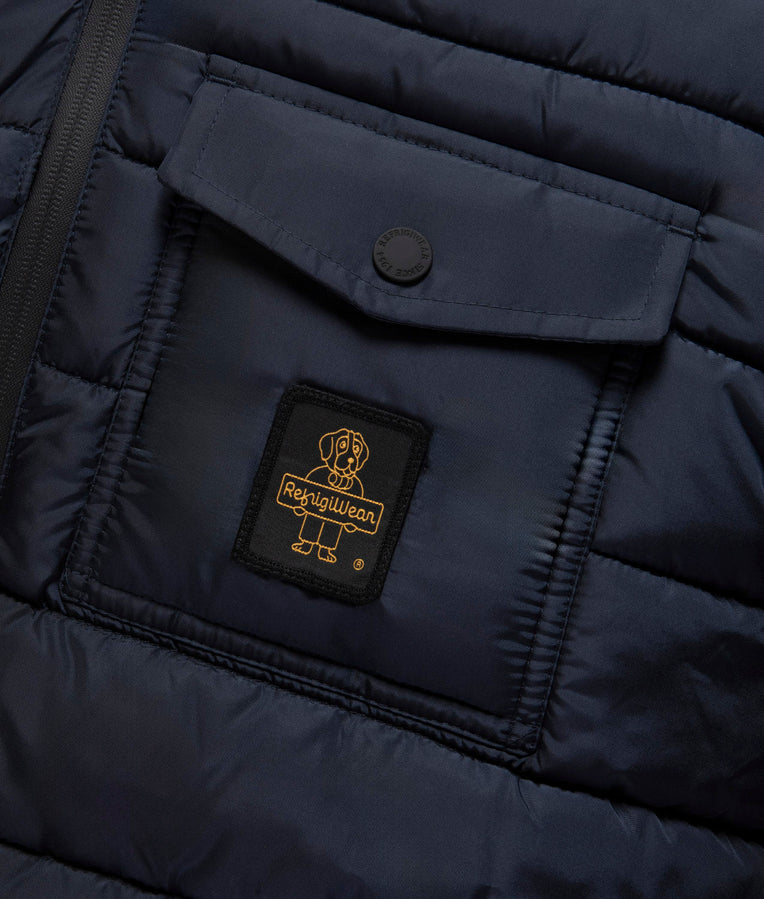 RefrigiWear Giubbotto Uomo Josh Jacket G23308NY0185 Blu– caldo, stile urban, qualità - logo