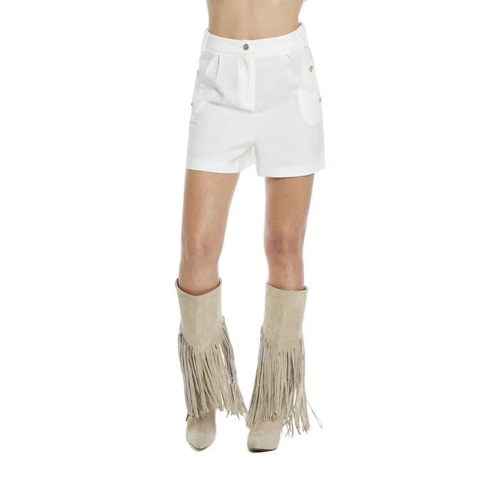 Relish pantaloncino ROMA vita alta con tasche più bottoni RDP2407006059 