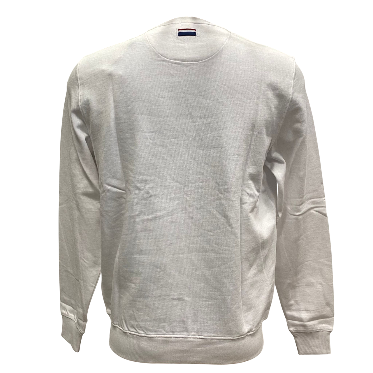 Retro felpa U.S.Polo Assn. bianca Max US41187001 in cotone premium qualità