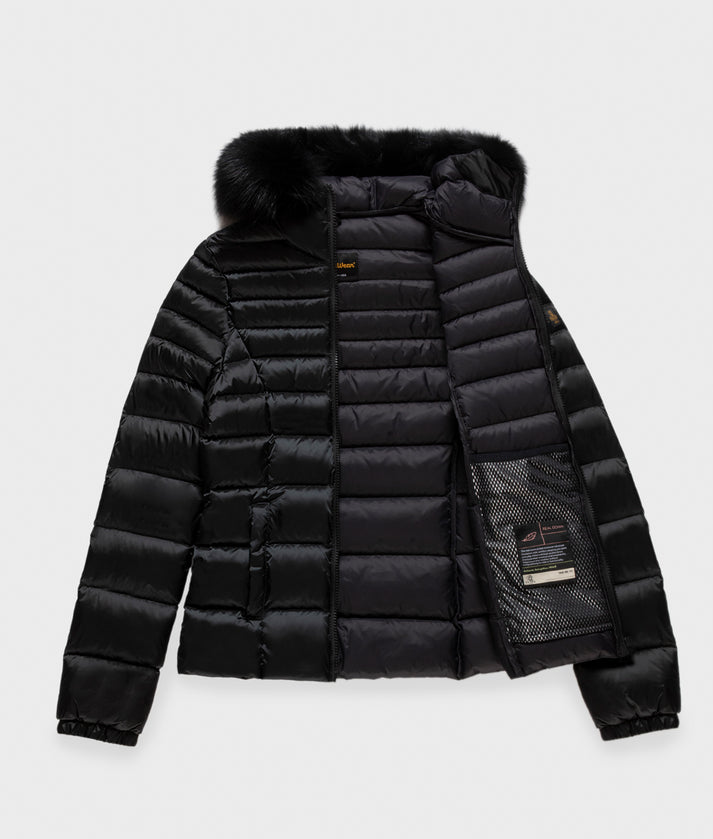 RefrigiWear MEAD FUR JACKET W97618 G06000 Donna Nero - Piumino