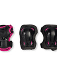 Rollerblade Pattino estensibile da ragazza Micro Combo G con protezioni incluse 07102300T93 rosa bianco