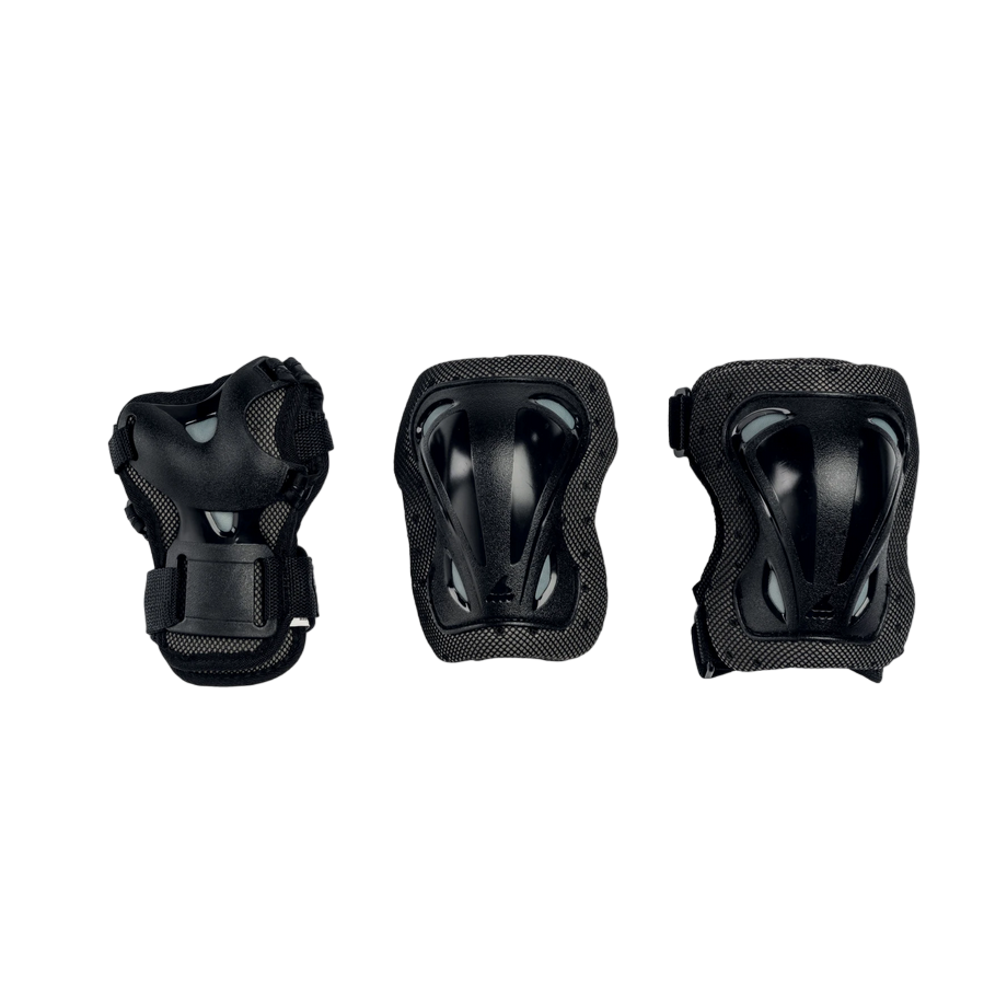 Rollerblade protezioni per pattini per bambini Set 3 pezzi Ginocchiera Gomitiera e Parapolso 069P0200100 nero