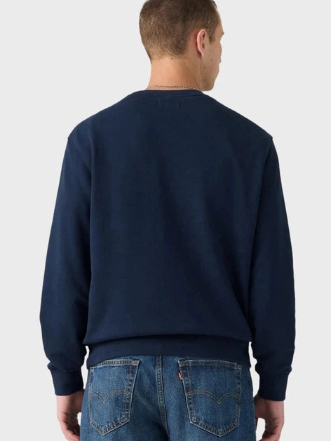Levi’s – Felpa Uomo New Original Housemark 359090081 blu| Cotone Better Cotton, Logo Iconico, Comfort Casual Everyday