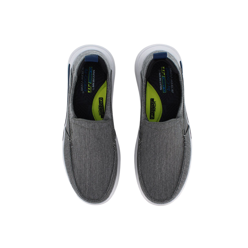 Skechers scarpa casual da uomo in tela Proven Evers 204472/CHAR carbone