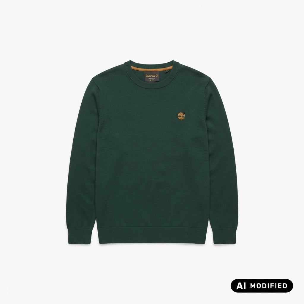 Timberland Maglione Girocollo in Cotone Williams River da Uomo TBC0YHAZ 398 verde