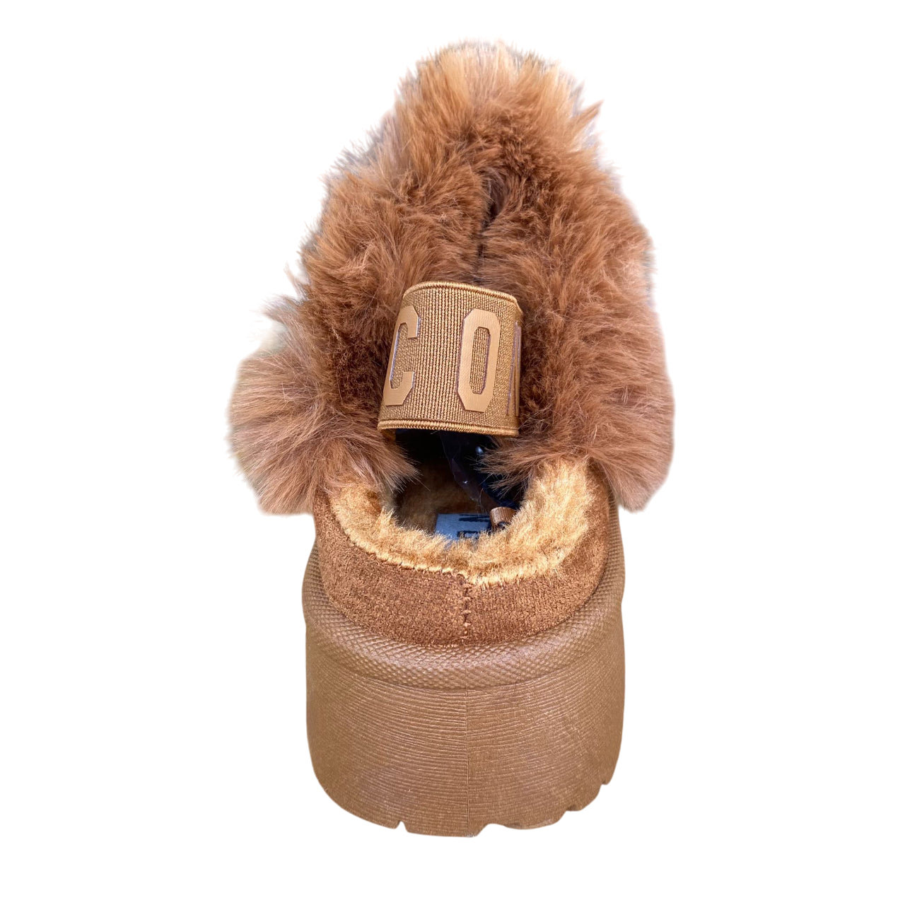 Sabot Icon donna IC04679SD biscotto, platform 4cm, nabuk e logo brillantinato. Comfort, stile. - retro