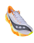 Vista dall'alto Saucony Endorphin Pro 4 S20939-30 nebbia-giallo con tomaia in mesh FORMFIT